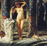 Sir Edward john poynter,bt.,P.R.A Diadumene, Dimensions and material of painting oil painting